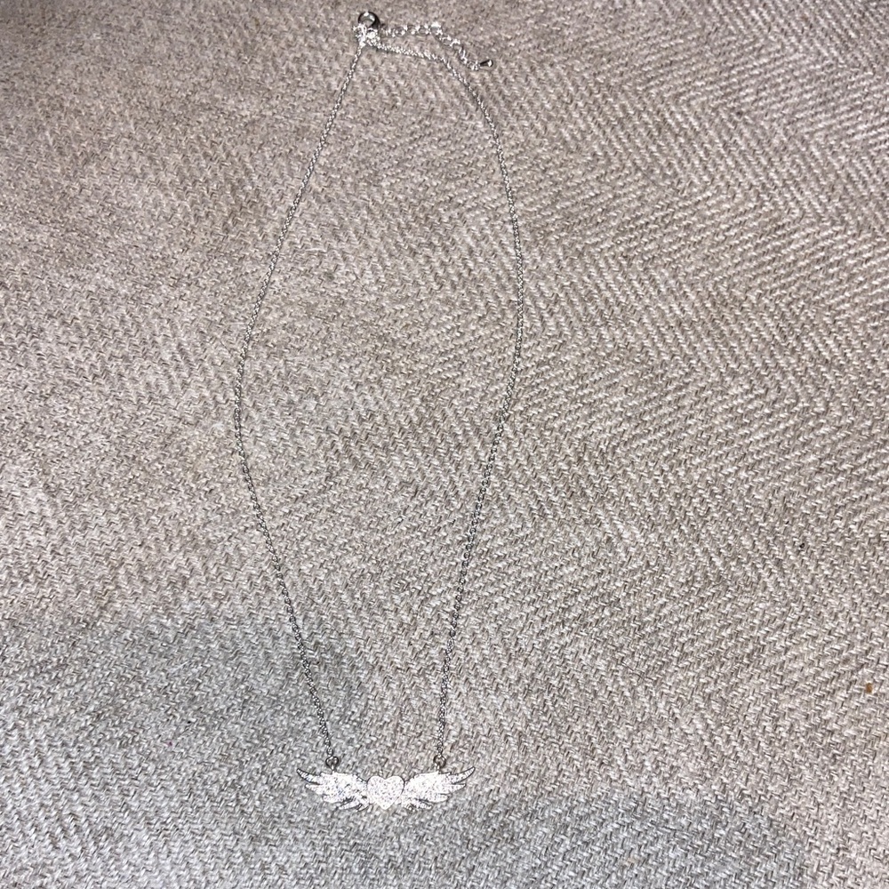 Elegant Silver Wing Necklace